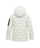 Thumbnail 3 of Peak Performance Women's Helium Utility Down Hooded Jacket - Offwhite/Antarctica