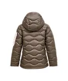 Thumbnail 2 of Peak Performance Women's Helium Utility Down Hooded Jacket - Terrain Tan/Mountain Blush