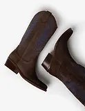 Thumbnail 4 of Penelope Chilvers Women's Goldie Suede Embroidered Boots - Bitter Chocolate