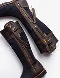 Thumbnail 3 of Penelope Chilvers Women's Inclement Long Tassel Boots Generous Fit - Navy/Dark Brown