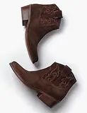Thumbnail 2 of Penelope Chilvers Women's Cassidy Suede Embroidered Boots - Bitter Chocolate