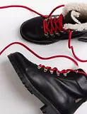 Thumbnail 4 of Penelope Chilvers Women's Cortina Leather/Shearling Boot - Black