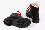 Thumbnail 3 of Penelope Chilvers Women's Cortina Leather/Shearling Boot - Black