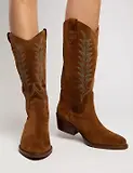 Thumbnail 2 of Penelope Chilvers Women's Goldie Embroidered Cowboy Boots - Peat