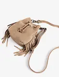 Thumbnail 3 of Penelope Chilvers Women's Mini Fringe Suede Bag - Taupe
