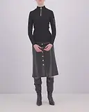 Thumbnail 9 of Barbour International Women's Hailey Half-Zip Top - Black