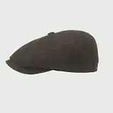 Thumbnail 5 of Stetson Hatteras Noir Wool/Cashmere Flat Cap - Anthracite Melange