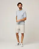 Thumbnail 7 of Peregrine Men's Jones Made In England Cotton Polo Shirt 2.0 - Washed Denim
