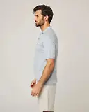 Thumbnail 4 of Peregrine Men's Jones Made In England Cotton Polo Shirt 2.0 - Washed Denim