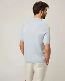 Thumbnail 5 of Peregrine Men's Jones Made In England Cotton Polo Shirt 2.0 - Washed Denim