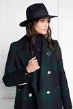 Thumbnail 5 of Holland Cooper Trilby Hat Spot Feather - Ink Navy