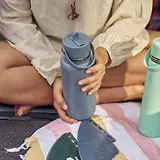 Thumbnail 5 of Hydro Flask 32oz (946ml) Wide Mouth Bottle with Flex Straw Cap - Harbour Blue