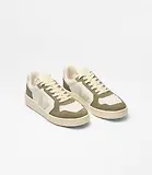 Thumbnail 2 of Veja Men's V 82 Grained Leather Trainers - White Natural Kaki