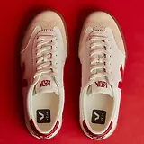 Thumbnail 6 of VEJA Women's Volley Leather Sneaker - White Pekin Bark