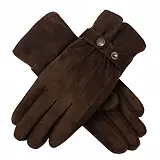 Thumbnail 1 of Dents Women's Laura Three-Point Fleece-Lined Suede Gloves - Mocca