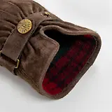 Thumbnail 7 of Dents Women's Laura Three-Point Fleece-Lined Suede Gloves - Mocca