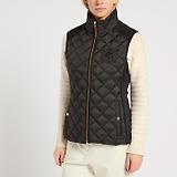 Thumbnail 2 of Joules Women's Braemar Luxe Showerproof Diamond Quilted Gilet - Black