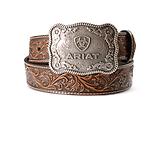 Thumbnail 1 of Ariat Men's Leather Cow Buckle Belt - Brown