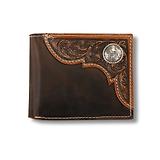 Thumbnail 1 of Ariat Men's Filigree Corner Bifold Wallet - Brown