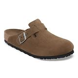 Thumbnail 1 of Birkenstock Boston Soft Footbed Suede Leather Narrow Clogs - Dark Tea Tonal