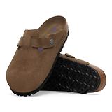 Thumbnail 6 of Birkenstock Boston Soft Footbed Suede Leather Narrow Clogs - Dark Tea Tonal