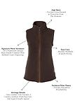 Thumbnail 9 of Holland Cooper Women's Country Fleece Gilet - Chocolate