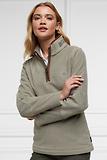 Thumbnail 4 of Holland Cooper Women's Country Fleece Quarter Zip - Sage