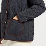 Thumbnail 7 of Joules Women's Quinn Showerproof Diamond Quilted Coat - Navy