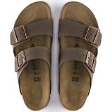 Thumbnail 2 of Birkenstock Unisex Arizona Birko-Flor Nubuck Sandals - Mocca