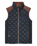 Thumbnail 1 of Joules Women's Braemar Luxe Showerproof Diamond Quilted Gilet - Navy