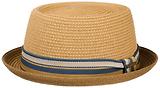 Thumbnail 1 of Stetson Licano Toyo Pork Pie Straw Hat - Brown