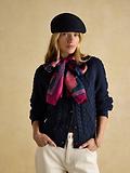 Thumbnail 4 of Joules Women's Windsor Long Silk Scarf - Navy