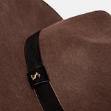 Thumbnail 3 of Joules Women's Grove Wool Fedora Hat - Chocolate Brown