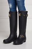 Thumbnail 5 of Holland Cooper Women's Sherpa Lined Regency Wellingtons - Matte Black