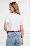 Thumbnail 6 of Holland Cooper Women's Relax Fit V-Neck Tee - White