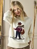Thumbnail 5 of Joules Women's Jonty Ski Intarsia Knit Jumper - Oatmeal