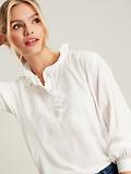 Thumbnail 5 of Joules Women's Melanie Cotton Ruffle Blouse - White