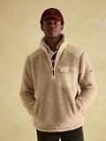 Thumbnail 2 of Joules Men's Billy Quarter Zip Borg Fleece Sweatshirt - Cream