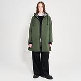 Thumbnail 6 of Stutterheim Women's Mosebacke Lightweight Patch Raincoat - Matte Green