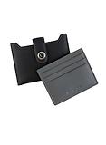 Thumbnail 1 of Dents Men's Eden Smooth Nappa Leather Card Holder with RFID Blocking and Case - Black/Slate