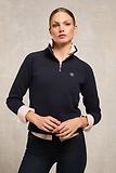Thumbnail 2 of Holland Cooper Women's Burford Quarter Zip Neck Sweat - Ink Navy