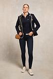 Thumbnail 4 of Holland Cooper Women's Burford Quarter Zip Neck Sweat - Ink Navy