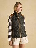 Thumbnail 2 of Joules Women's Braemar Luxe Showerproof Diamond Quilted Gilet - Green