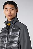 Thumbnail 7 of Parajumpers Men's Matty Down Hybrid Jacket - Gargoyle