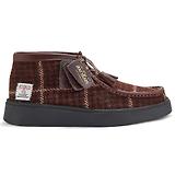 Thumbnail 1 of Clarks Men's Torview Hi Ankle Boots - Harris Tweed Burgundy Combi