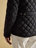 Thumbnail 6 of Joules Women's Braemar Luxe Showerproof Diamond Quilted Coat - Black
