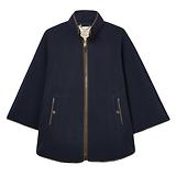 Thumbnail 1 of Joules Women's Heritage Fleece Longline Cape - Navy