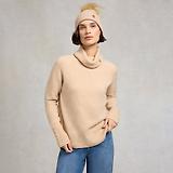 Thumbnail 2 of Holland Cooper Sloane Cable Bobble Hat - Taupe Marl