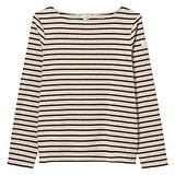 Thumbnail 1 of Joules Women's Harbour Long Sleeve Top - Neutral Stripe