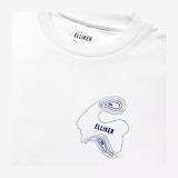Thumbnail 6 of Elliker Unisex Rill Hand Print Short Sleeve T-Shirt - White